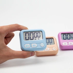 Kids Timer Time Manager Countdown Reminder Digital Button Timer Kitchen Smart Timer Home Decor Equipped with Magnetic Stand