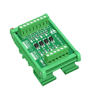 1.8V 3.3V 5V 12V 24V 4 Channel Optocoupler Isolation Board Level Voltage Conversion Board PLC Signal IO Module