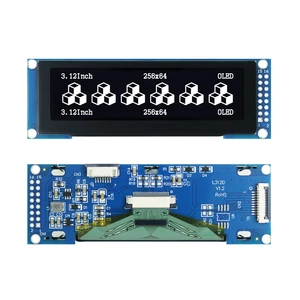 3.12 Inch OLED Module, SSD1322, 256*64, 8-bit 68XX/80XX Parallel, 3-/4-wire SPI, 16P V1.2, White/Blue/Yellow/Green