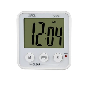 DC100 with Magnet & Desk Stand, Large LCD Display Countdown Timer with LED Alarm