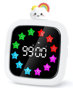 Silent Visual Countdown Timer 99Min Rechargeable Digital Timer 9DIY Color Display Study Time Timer OEM ODM Factory Supply