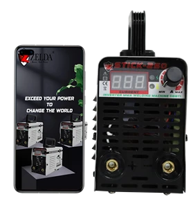 Zelda Portable Mini Stick Welder 220V 250A Dc Motor Arc Welder with Anti Sticking IGBT Inverter MMA Welding Machine