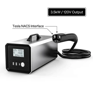 NACS to 120V AC Converter for Tesla Model Y/3: Professional V2L Discharge Station