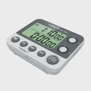 1/100 Centisecond Timer Stopwatch Kitchen Cooking Timer Portable Digital Electronic 2Group Countdown Alarm Clock Reminder