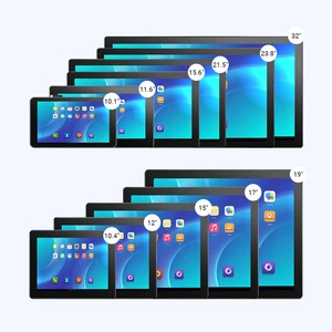 10 12 15.6 27 32 Inch Aluminium Alloy IP65 Industrial AIO PC 24V DC RK3568 2g+32g / Core I5 I7 I9 HMI Capacitive Touch Panel PC