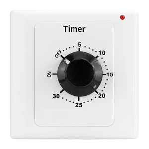 CXZTCL CX-86-2 15min/30min/60min/120min Mechanical Electric Countdown Timer 220V 15A 50-60Hz Screw-in Wall Mount