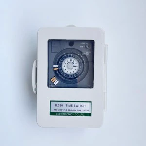 Waterproof IP53 24 Hours Daily Programmable Mechanical AC 100V-240V 30A Timer Time Switch Relay TB388-R CE Certified Copper Home