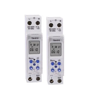 Slim Digital Timer AC/DC 24-265V ZYT20 10A 250V DIN Rail Micro Computer Timer Switch