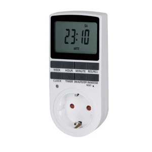 High Quality European 220V Household Digital Timer Switch Plug Daily Weekly Programmable Time Switches