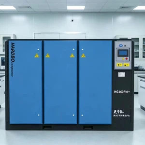 Dual-host Stationary Inverter 20bar 25bar 30bar Screw-type Lubricated Air Cooled Air Compressor 11-355kw Two-stage AC Driven Low
