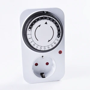 24 Hour Programmable Timer Switch Universal Socket Mechanical Timer 220V 16A Europe Plug EU Plug EU Socket