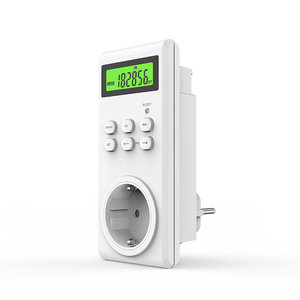 230V EU Type Plug In Digital Kitchen Timer Socket With 7day Program Setting