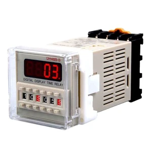 DH48S-S Dh48ss Series 6 Digital Timer LED Time Off Delay Relay Multi-Range Digital Timer Easy Operational