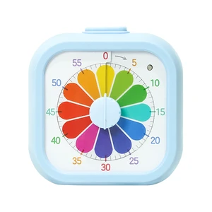 Customize Cooking Desk Analog Ticktime Pomodoro Cube Pause Mechanical Plastic Waterproof 60 Minute Visual Kitchen Timer for Kids