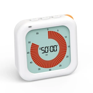 GNLing ZZ-8207 Visual Digital LCD Countdown Timer Display-60-Minute Battery-Powered ABS Timer for Home School Office Kitchen