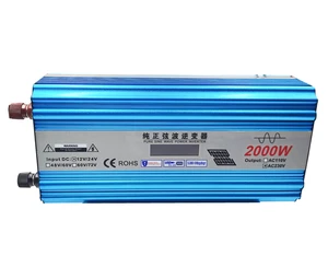 Inversor 12v to 220v Dc to Ac Solar Inverter 2000w 3000w 5000w Off Grid Pure Sine Wave Power Inverter