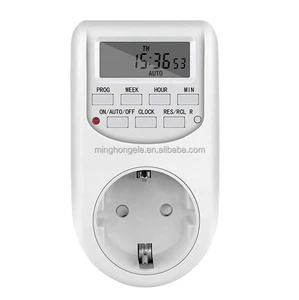 10A 220V Germany EU Plug Weekly Programmable Digital Timer Switch