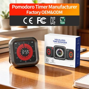 Wholesale Rechargeable Digital Visual Kitchen Countdown Pomodoro Technique Cube Timer Productivity Kids Focus Study Timer