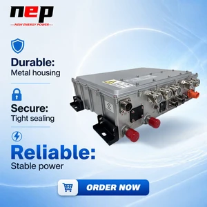 Low Power Loss Dual Output 2 in 1 DCAC Inverter Controller IP65 Aluminum Shell for Logistics EV Steering Pump Air Compressor