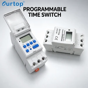 220VAC 24-240V Din Rail Day Week Programmable Digital Time Switch Relay Timer