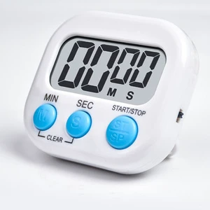 YOUCAN Digital Kitchen Timer Electronic Programming LED Display Easy Operation Eco-Friendly Design 0-1 Hour Countdown Plastic