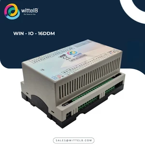 WIN-IO-16DIDOM | 16 Digital Input 16 Digital Output IO Module | Modbus RTU RS485 | 12-24V DC | Automation | AC/DC | Plastic |