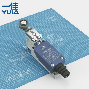 YIJIA YJME-8104 DPST Limit Switch 10A 440V Safety Vertical Rubber Roller Lever Position Rotary IP65 Protection Screw Waterproof
