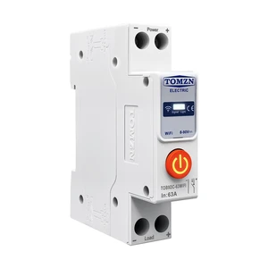 For TUYA Smartlife 220VDC 63A WIFI Smart Switch Metering Monitoring Circuit Breaker Timer Relay 3-Pole 6kA Breaking Plastic