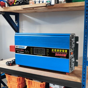 Inversor 12V 24V 48V to 110V 220V Pure Sine Wave Off Grid Inverter 300w 500w 1000w 2000w 3000w Dc to Ac Power Solar Inverter