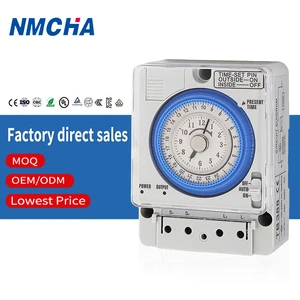 24 Hours Electronic Timer Switch Battery Powered SUL181H 110-230VAC 50/60Hz Daily Program CE Certified 16A Industrial Use PVC
