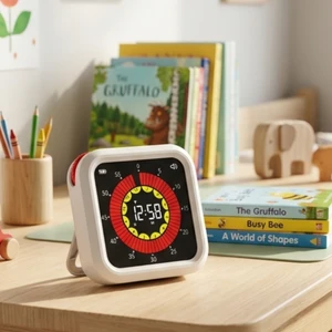 Custom Pattern Manufacturer Magnetic Back Digital Visual Countdown Timer Minutes Hour Cube Kids Study Kitchen Pomodoro Timer