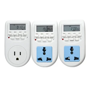 LCD Digital Programmable Timer Switch Electronic Timers with EU UK US Plug for Home Garden Devices for Misting System