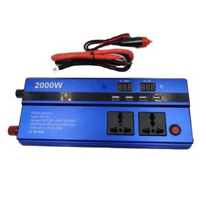 Inversor 12v 24v to 110v 220v Modified Sine Wave Off Grid Inverter 1000w 1500w 2000w Dc to Ac Power Solar Inverter