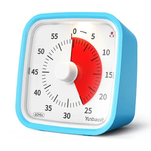 Yunbaoit Custom Kitchen Disk 60 Minute Google Timer Clock Silent Pomodoro Kitchen Cooking Timer Countdown Visual Time Timer