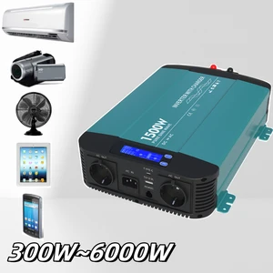 New 24V to 220V Pure Sine Wave Power Inverter with LCD Display and Type-C for Home or Outdoor Use