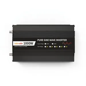 Electric Inverter Generator Portable Inversor Solar 1000 Watt Peak Power Pure Sine Wave 500W Continous Power