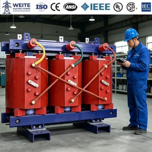 SCB13 Three-Phase Epoxy Resin Cast Dry-Type Transformer 500KVA 10kV/400V Full Copper Winding 50/60Hz Distribution System Cooling