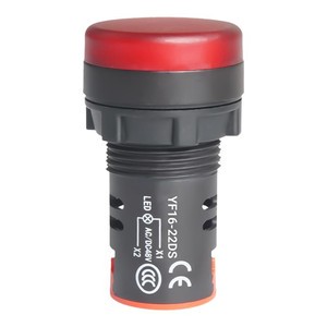 Industrial Power Panel Equipment 6V-380V AC LED Pilot Indicator Signal Lamp Screw Terminal IP20 Plastic Metal Material