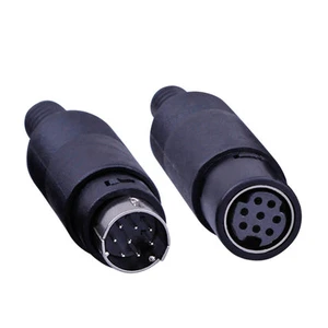 Supplier PLC8 Core Small 8 Core Male Female MD8 Pin Assembly Mini Din 5pin Din Connector