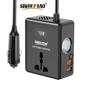 ODM Car Inverter Factory direct 200w Cigarette Lighter Portable Vehicle Power 12v to 220v DC to AC Car Adapter
