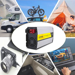 300W 600W 1000W Pure Sine Wave Solar Inverter 12V 24V 48V to 110V 220V DC AC Power Inverter for Home Use Off-Grid Inversor 10%