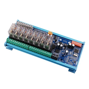 Oshangming 8DI 8DO RS485 DC12/24V Modbus RTU Remote IO Module for PLC HMI Switch Quantity