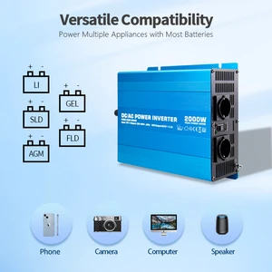 Inverter 300w 500w 800w 1000w 2000w 3000w 4000W Factory Directly Sell 12v 24v 48v 220v 110v Dc to Ac Car Power Inverter