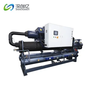 100kW-2000kW High Efficiency Inverter VFD Industrial Chiller R134A Chilling Equipment Flooded Water Cooled Chiller