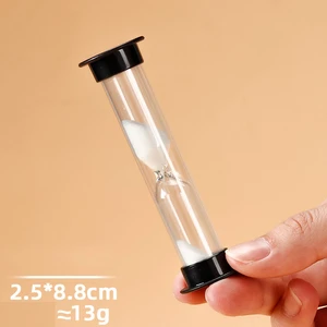 Drop-resistant Transparent PC Plastic Hourglass D25x88mm Student Gift Decorative Ornament Hourglass Timer