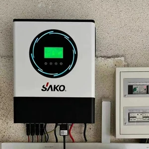 Discounted Price Dubai Stock SAKO 8KW 11KW 48V Dual MPPT Hybrid Solar Inverter RGB Dual PV Wifi On/Off Grid Hybrid Inverter