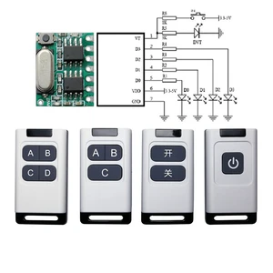 Remote Control Transmitter And Receiver 433 Mhz Rf Transmitter And Receiver Module Remote Io Module Wireless Rf Modules
