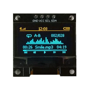 0.96 Inch White Or Blur Or Yellow-Blue Color 128x64 OLED Display Module I2C Or SPI Interface