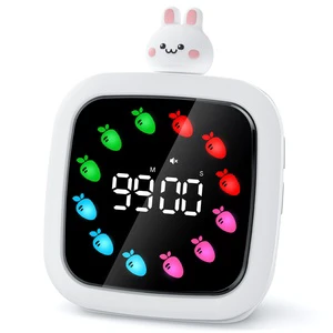 Yunbaoit Digital Visual Timer Rechargeable 99-Minute Silent Countdown Clock 9 Color Display Timer Clock for Kids Adults Kitchen