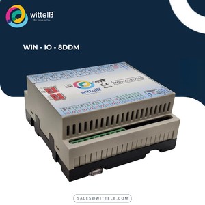 AUGMATIC TECHNOLOGIES IO Module with 8 Digital Input 8 Digital Output Ports Analog Input IP65 Modbus RTU RS485 ROM RAM EEPROM